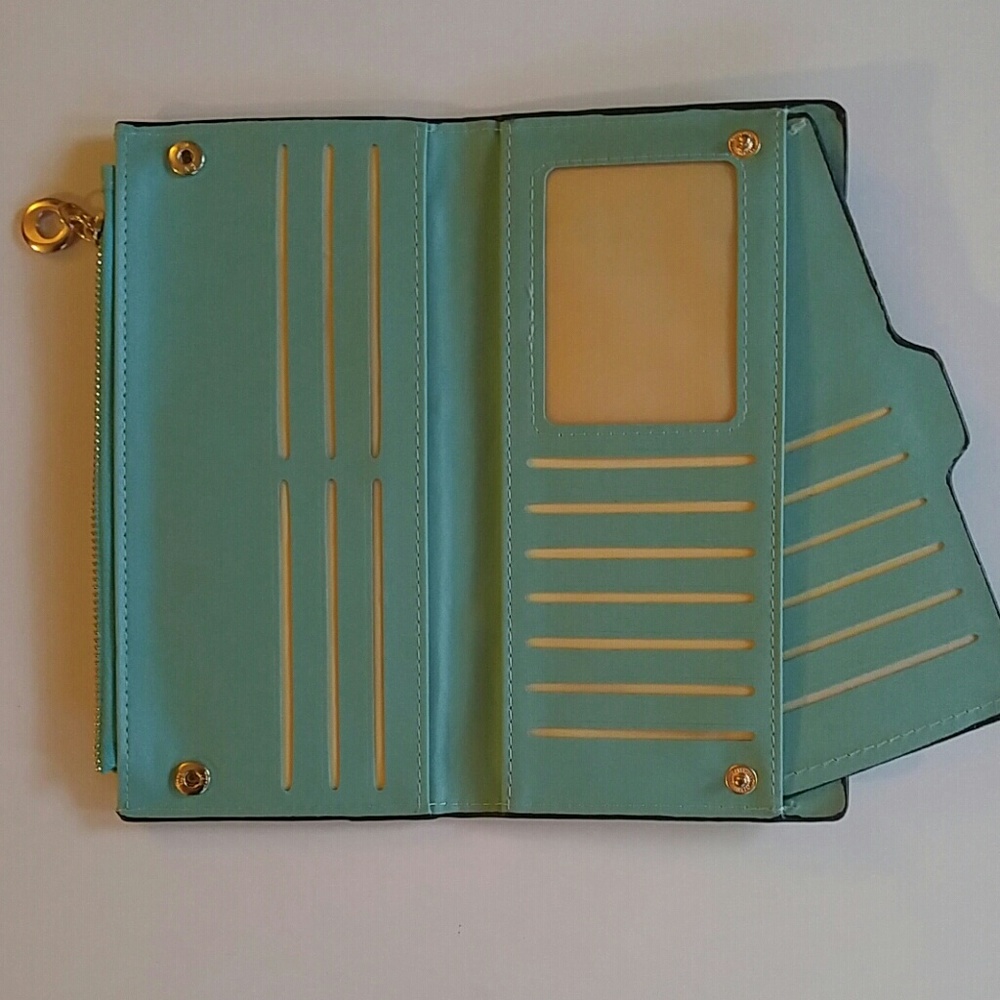 Turquoise wallet - Picture 2 of 3