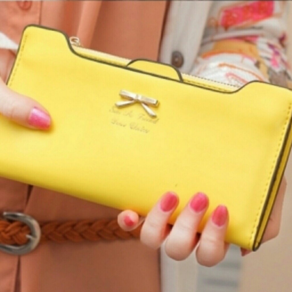 Yellow wallet