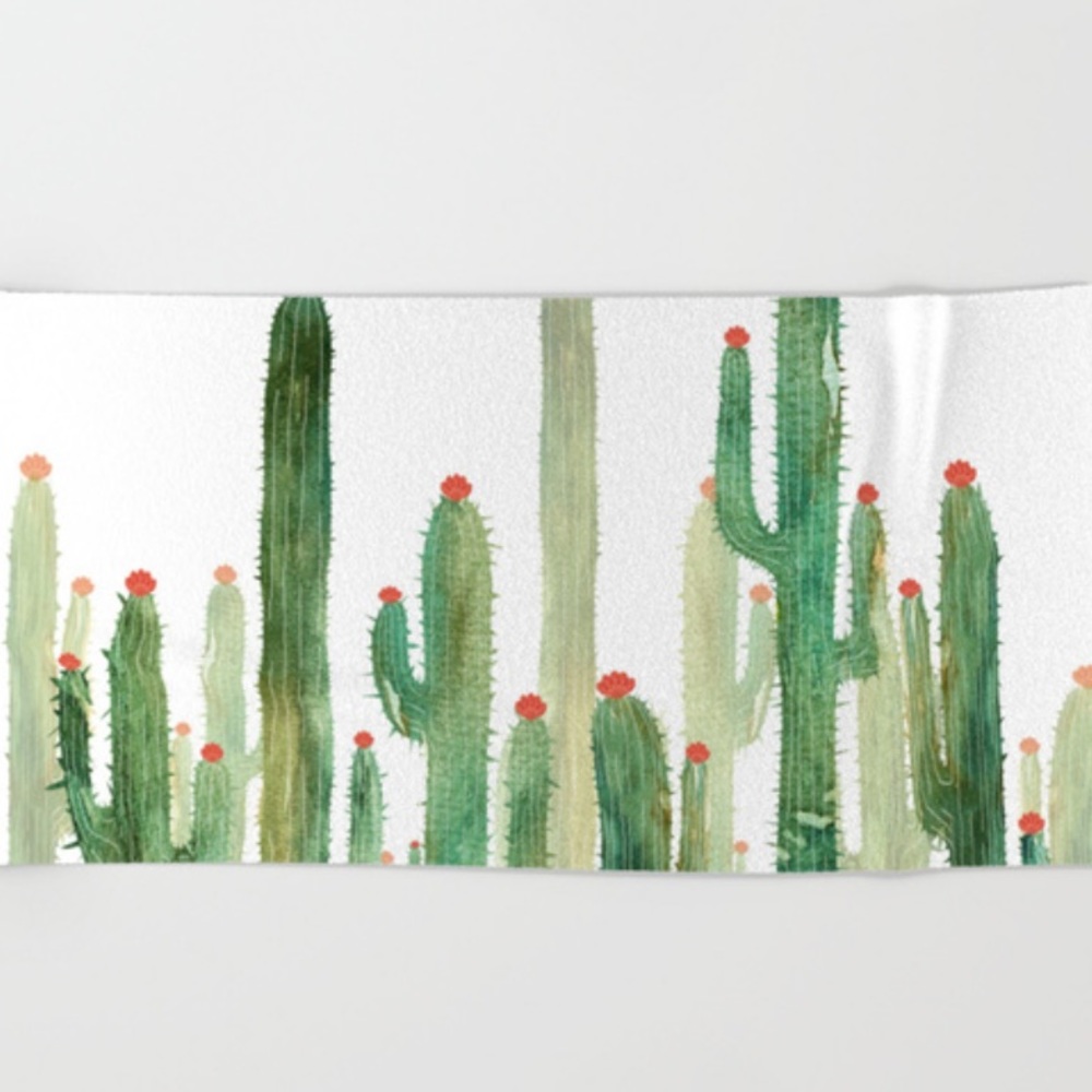 Cactus beach towel