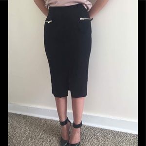 NWT H&M Black Pencil Skirt