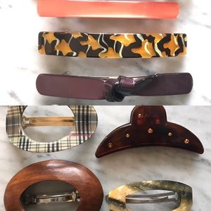 Lot of hair barrettes