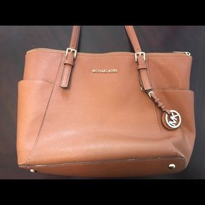 Brown Leather Michael Kors Handbag