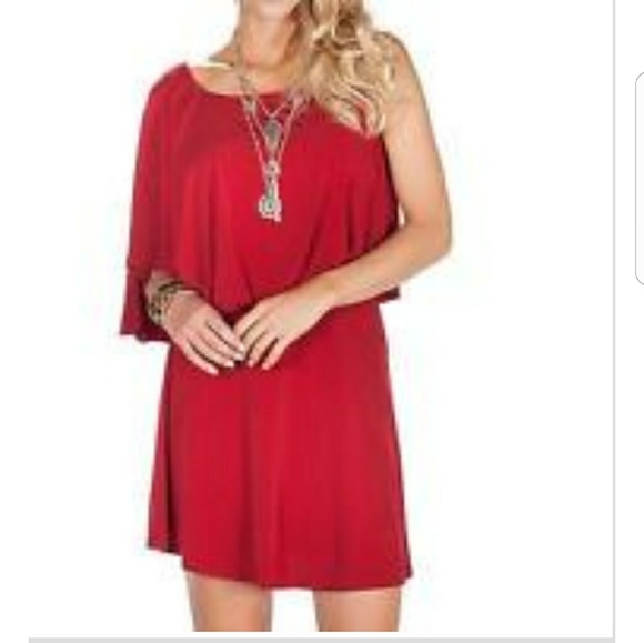 Jessica Simpson Dresses & Skirts - Jessica Simpson one shoulder dolman sleeve Jersey