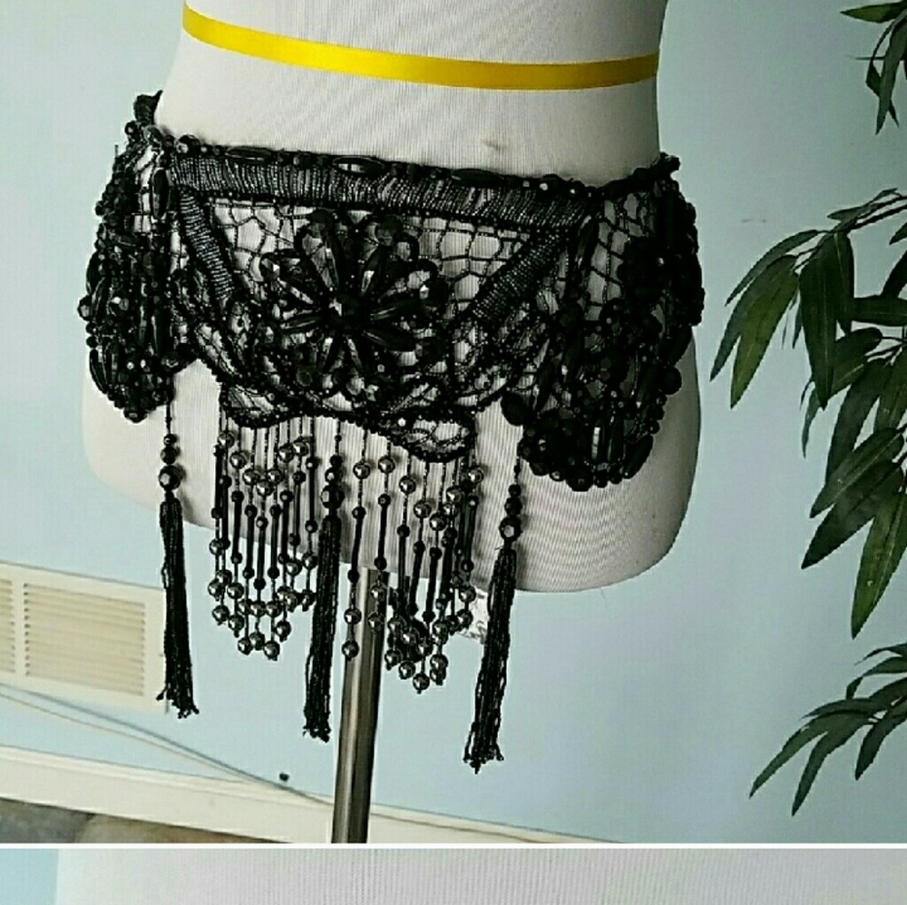 ISO love, courtney black beaded belt