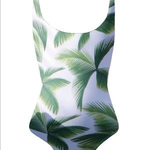 Never worn Byron Cantik one piece palm print