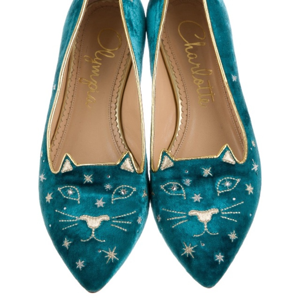 **SOLD** Charlotte Olympia Mid Century Kitty Flats