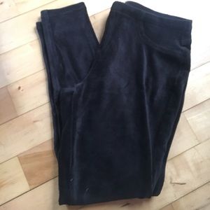Black corduroy leggings