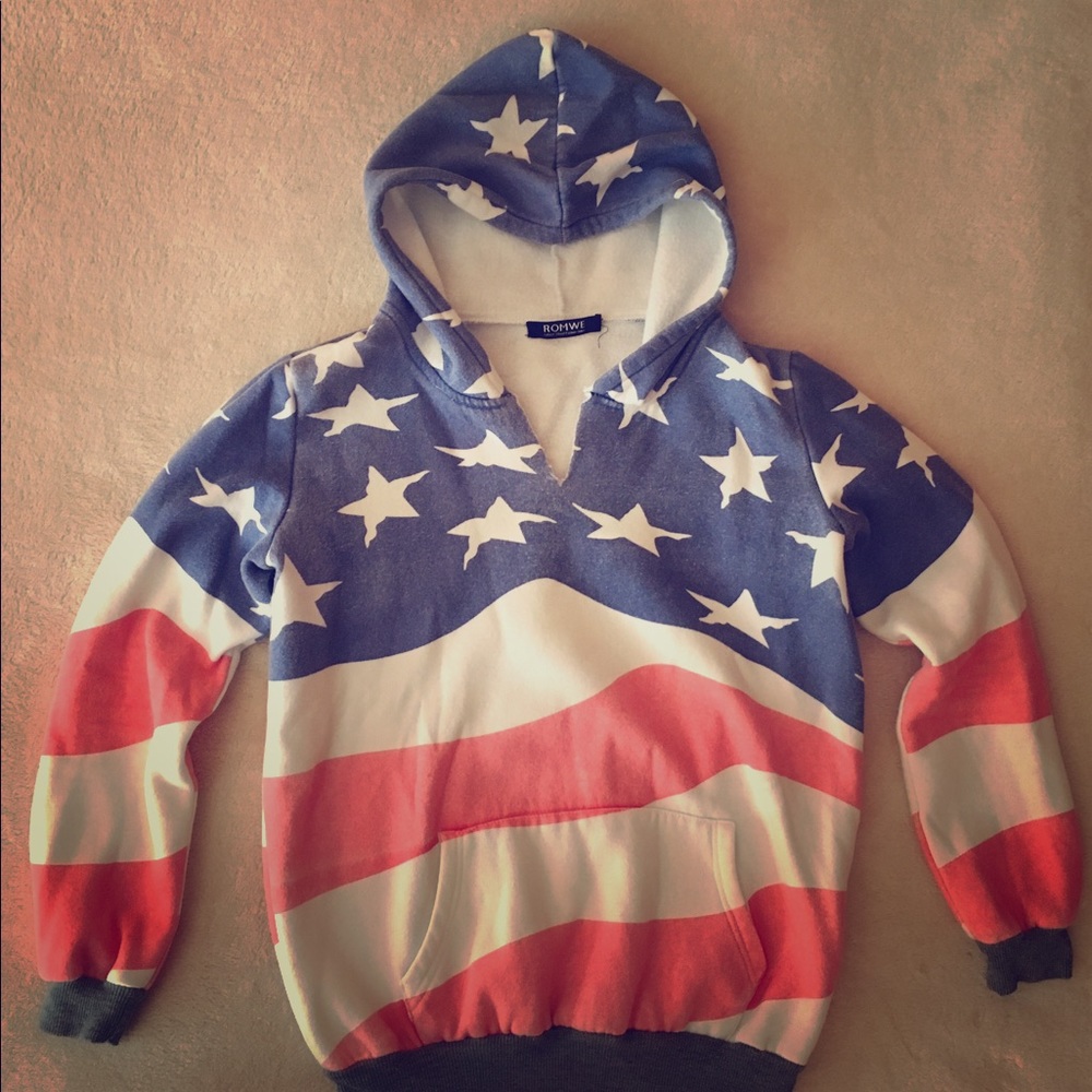 American Flag Sweatshirt