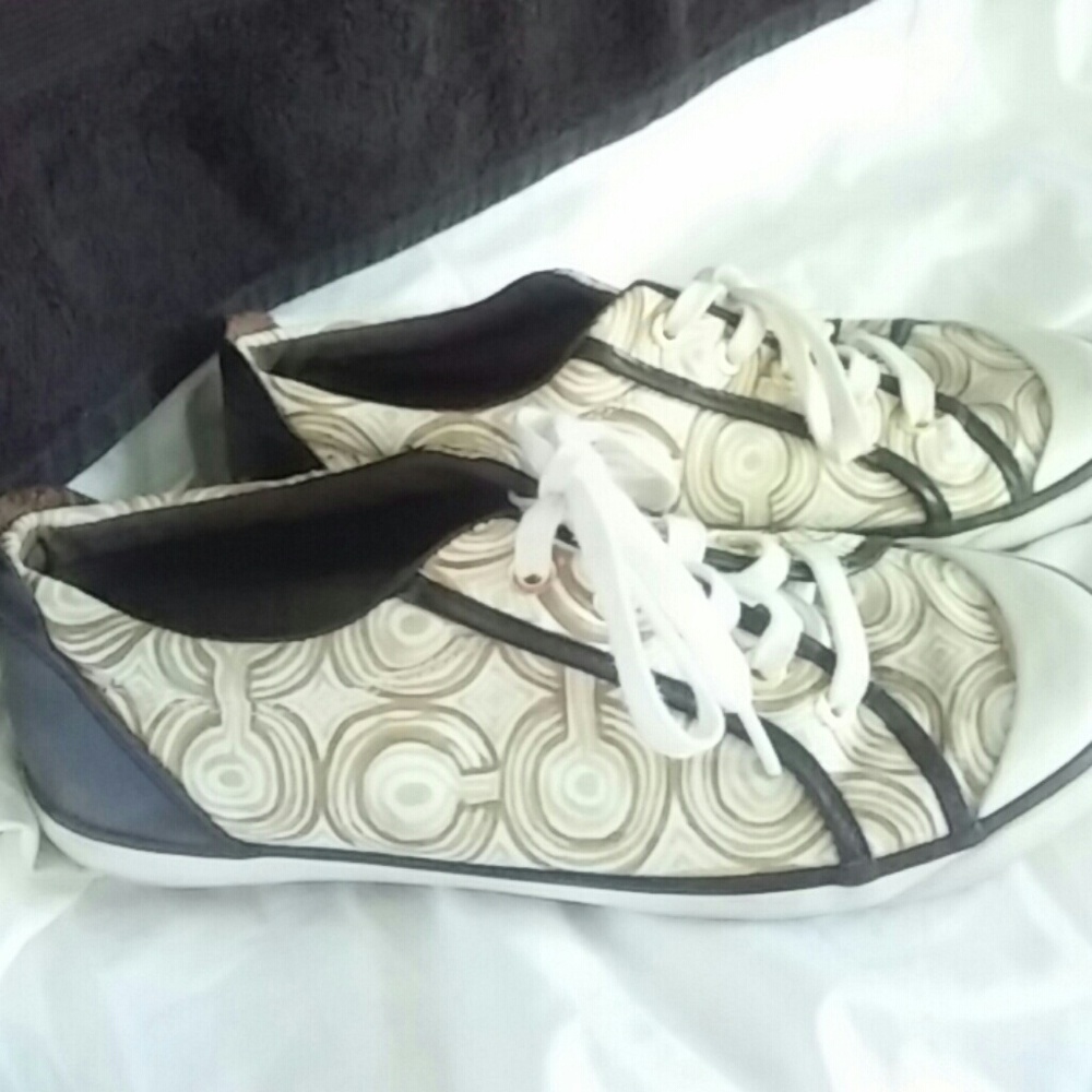 Authentic Coach leather tennis shoes