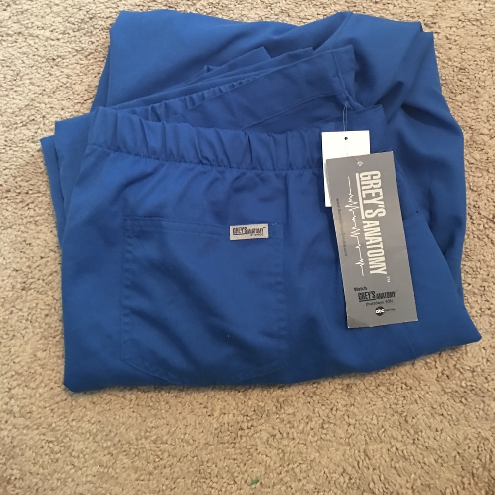*BRAND NEW* Royal Blue Greys Anatomy Scrub pants