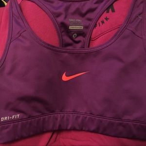 Purple Nike Sports Bra Pro Dri-Fit