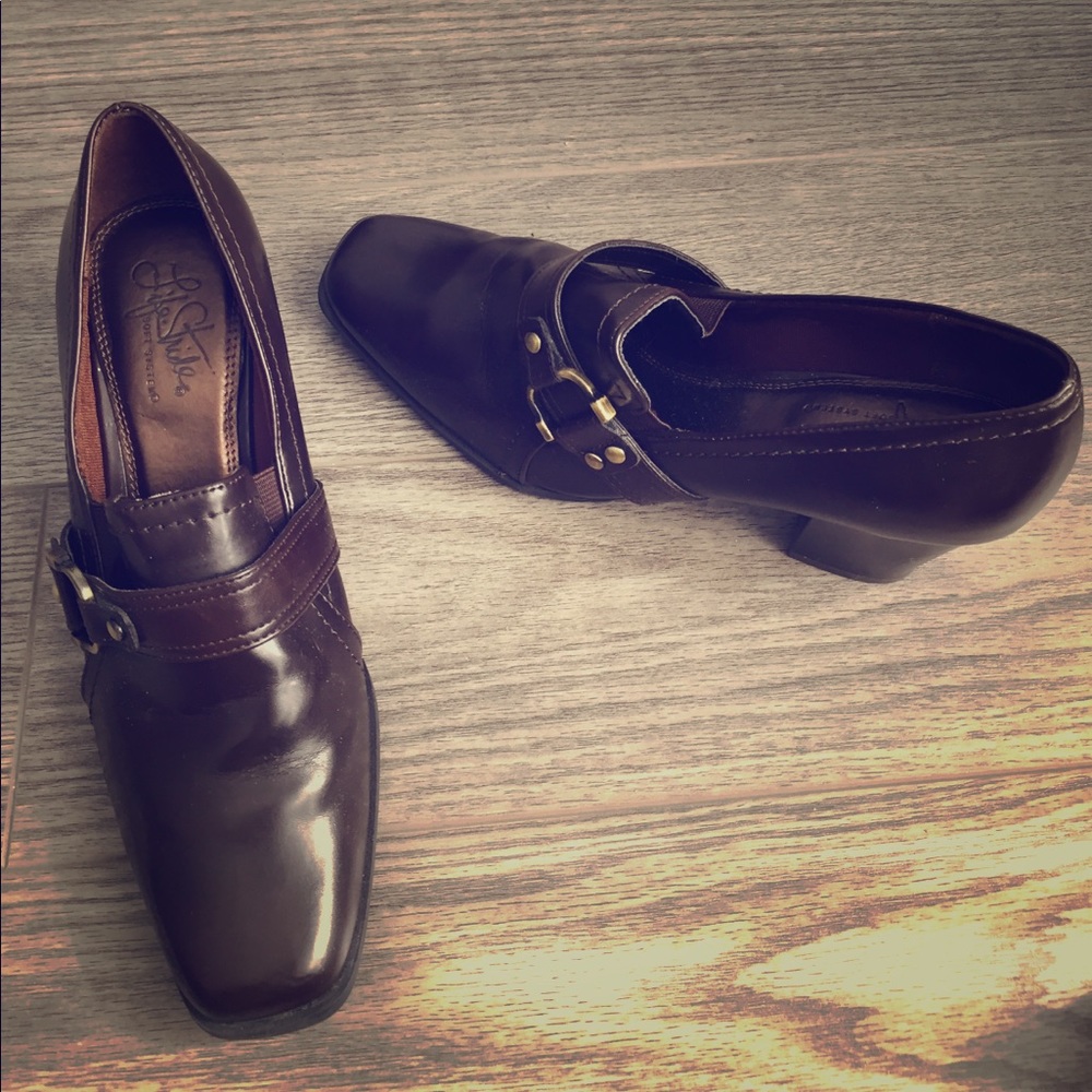 Brown shoes