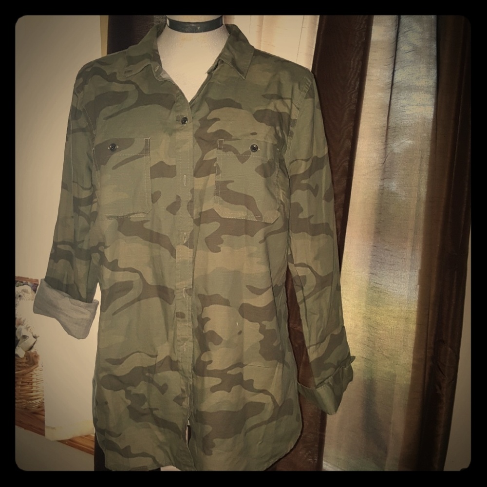 Camo Buttondown