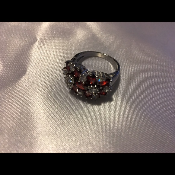 💥💥💥Beautiful created Garnet & White Sapphire. - Picture 4 of 4