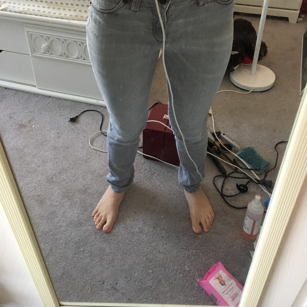 Gray gap jeans