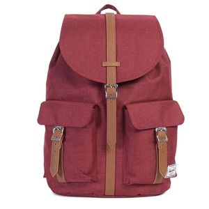 NWT HERSCHEL DAWSON BACKPACK- WINE/TAN