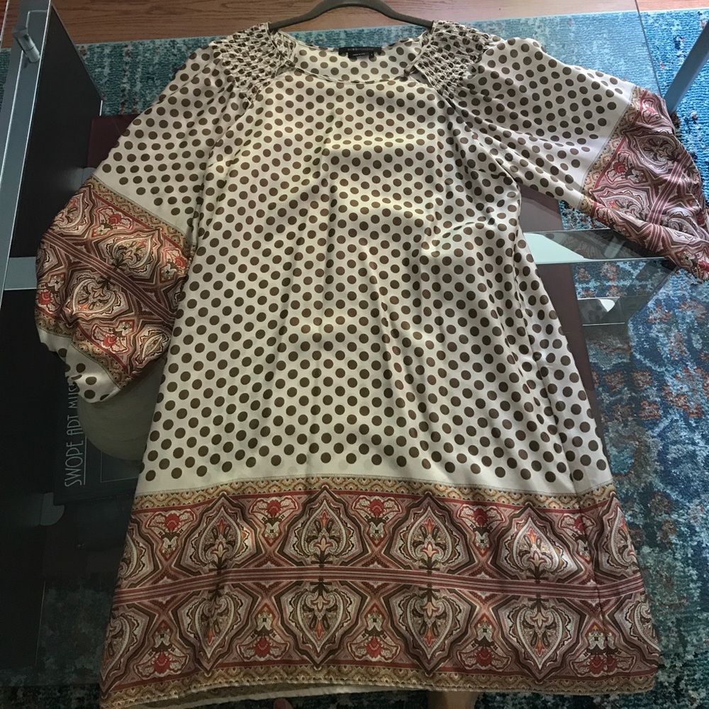 Silk BCBG Flowy Bohemian dress