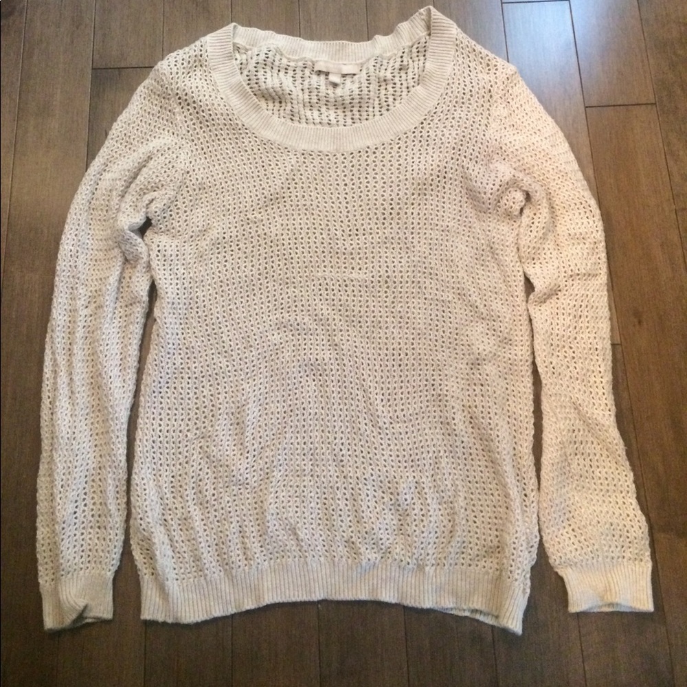 Banana Republic waffle sweater size M