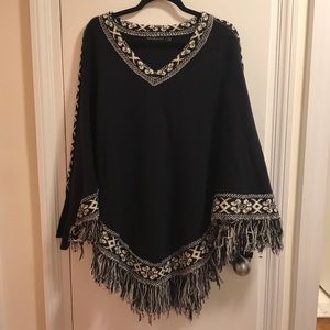 Adorable poncho with sleeves!