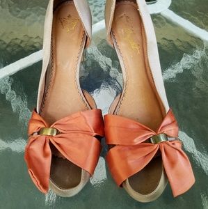Anthropologie Miss Albright Size 9 Satin Heels