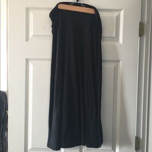 Black Jersey Knit Skirt.