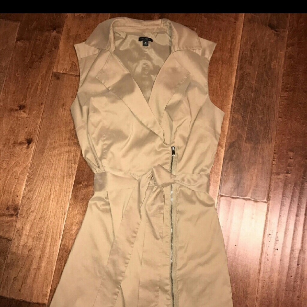 Ann Taylor Khaki Dress with Zipper