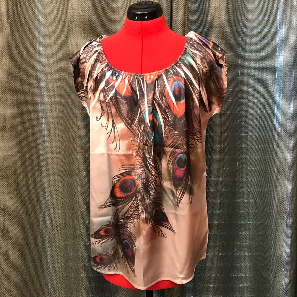 Forever 21 Peacock Shirt Top