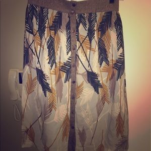 Anthropologie midi skirt.