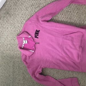 half zip | vs pink