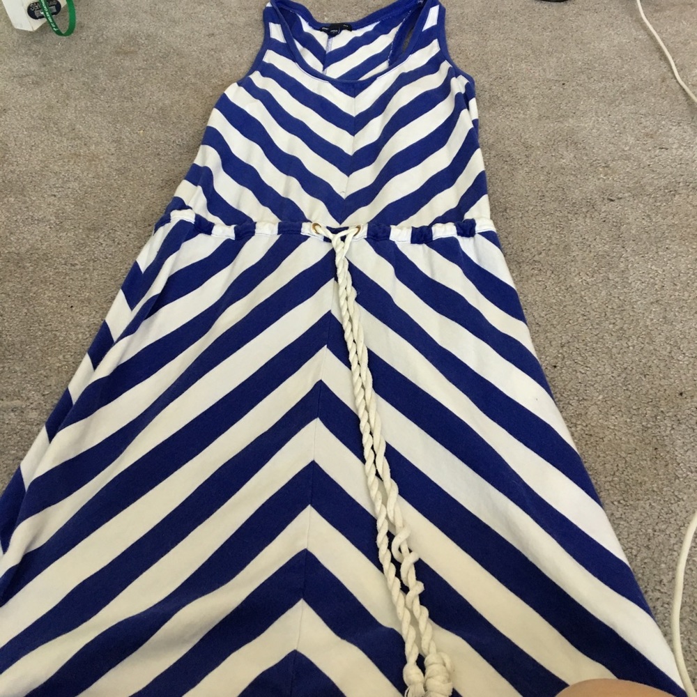 Striped blue and whit gap dress