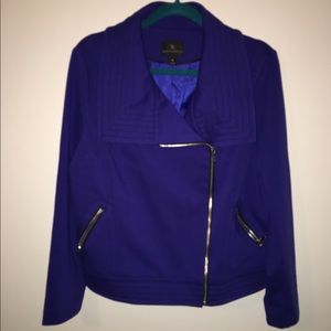 Royal Blue Moto-Type Jacket
