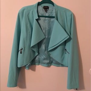 Light Blue Moto-Type Jacket