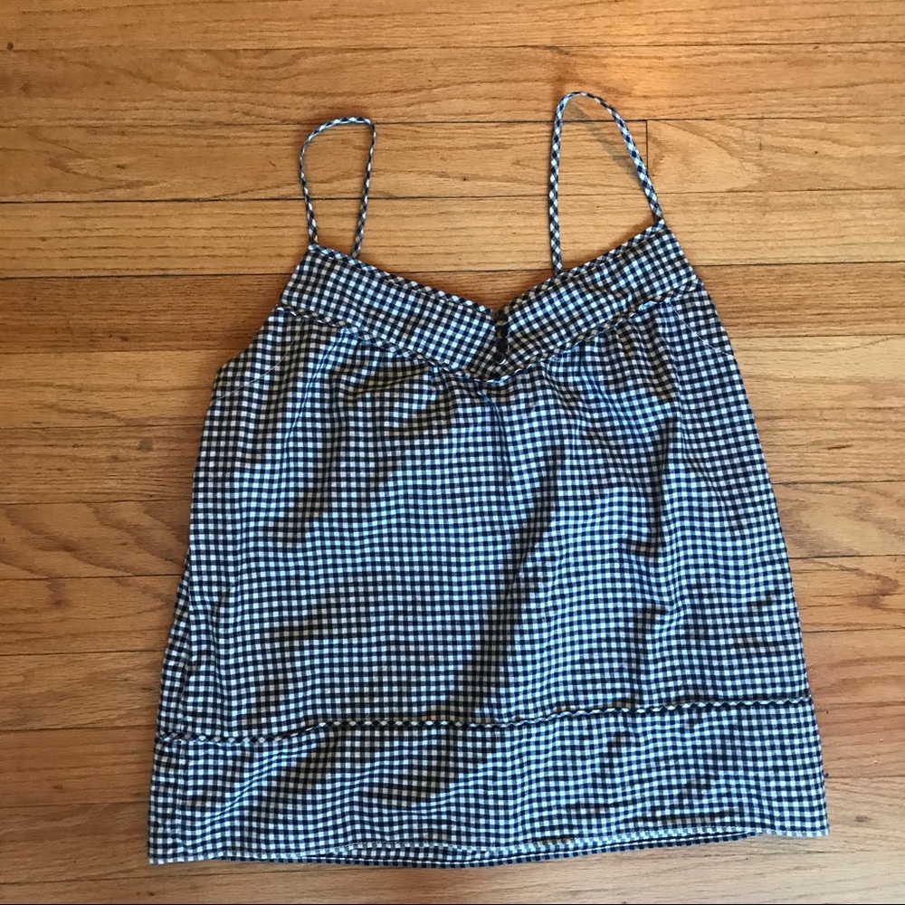 J. Crew Gingham Tank Top
