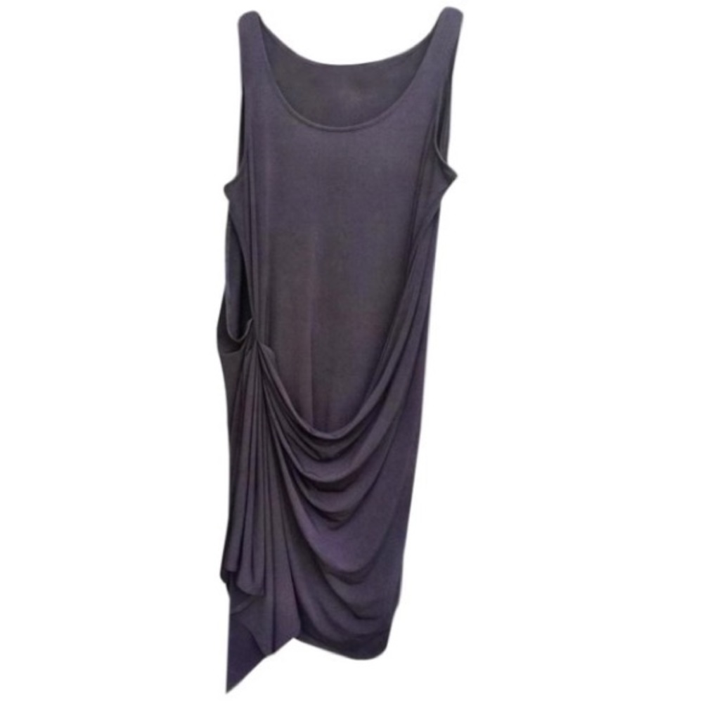 Eggplant Tunic/wrap cocktail dress