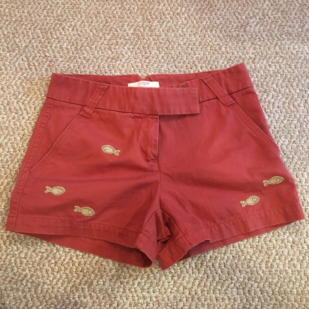 J. Crew Fish Detail Shorts