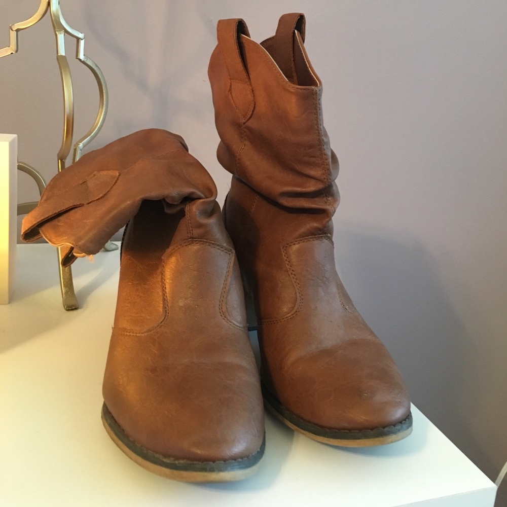 Brown Slouchy Boots