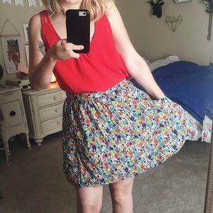 Fossil Floral Skirt