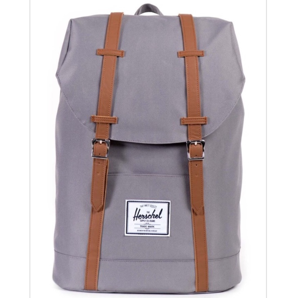 NWT HERSCHEL RETREAT BACKPACK GREY/TAN