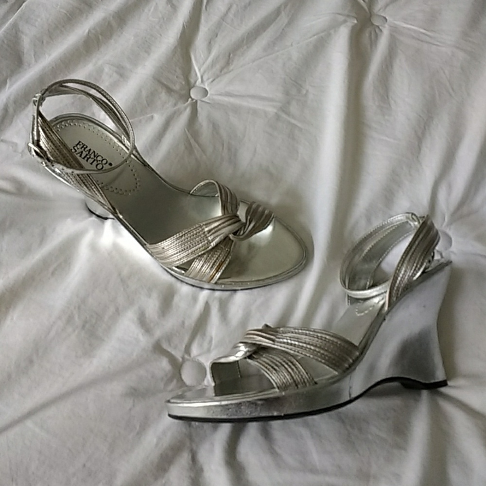 Franco Sarto Leather wedge Sandle