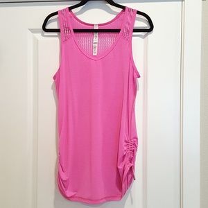 Lululemon Bright Pink V-neck Tank Top