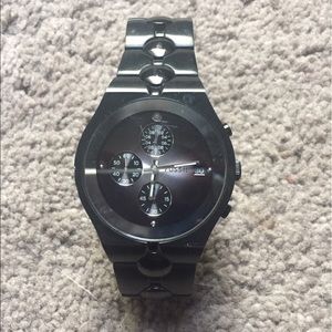 Men's Fossil Diamond-Black watch (M/L)