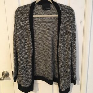Black and white Button Down Sweater