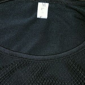 Tops - *Long-Sleeved Shiny & Mesh Top* Tops - *Long-Sleeved Shiny & Mesh Top*