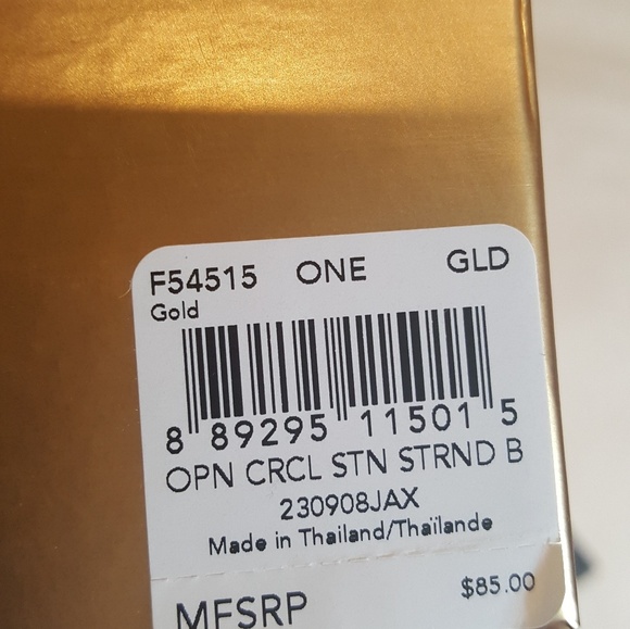 Coach Open Circle Stone Strand Bracelet - Picture 4 of 4