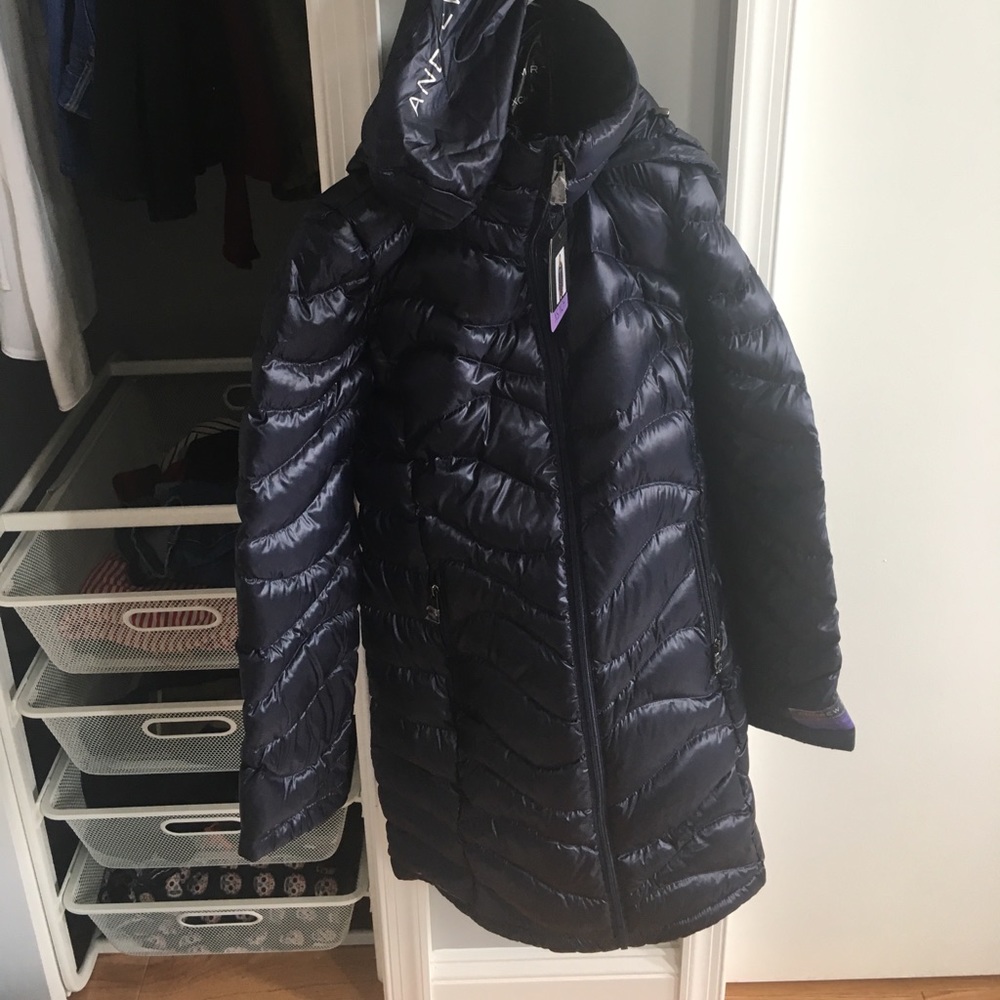 Andrew Marc Long Lightweight Down Jacket (NWT)