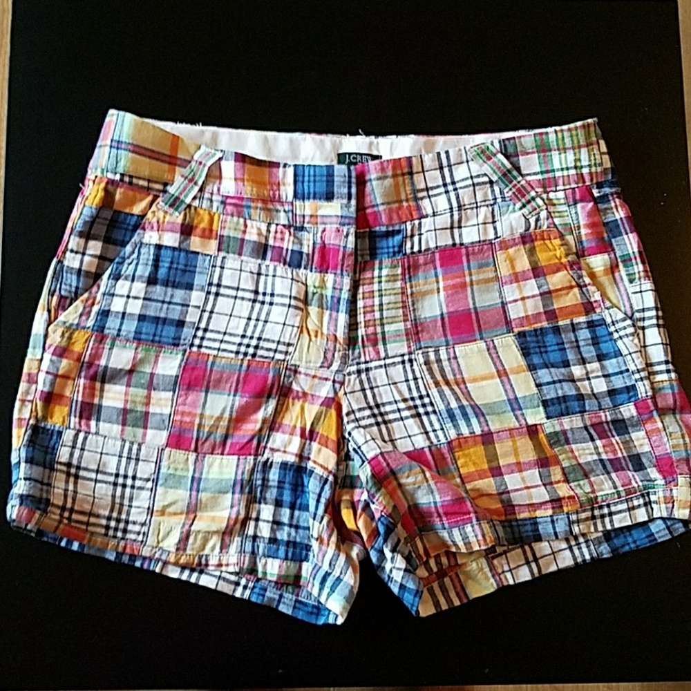 J. Crew Madras print short