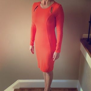 Long Sleeved Knee Length Dress