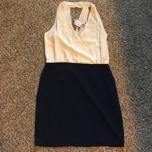 Forever 21 Navy and Cream dress!