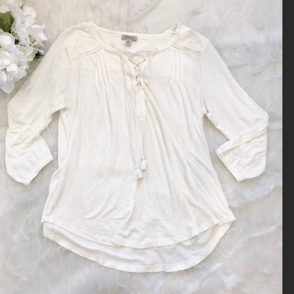 Lucky Brand Tops - ☘LUCKY BRAND LACE UP TOP☘