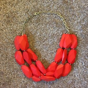 Deep Orange/Red Necklace